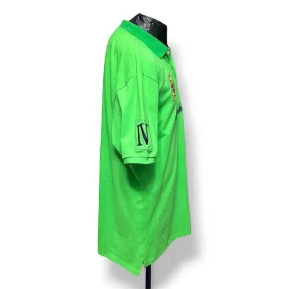 Polo Ralph Lauren 5XL Green Big Pony Crest Polo Shirt Cotton Rugby Equestrian - Picture 3 of 11